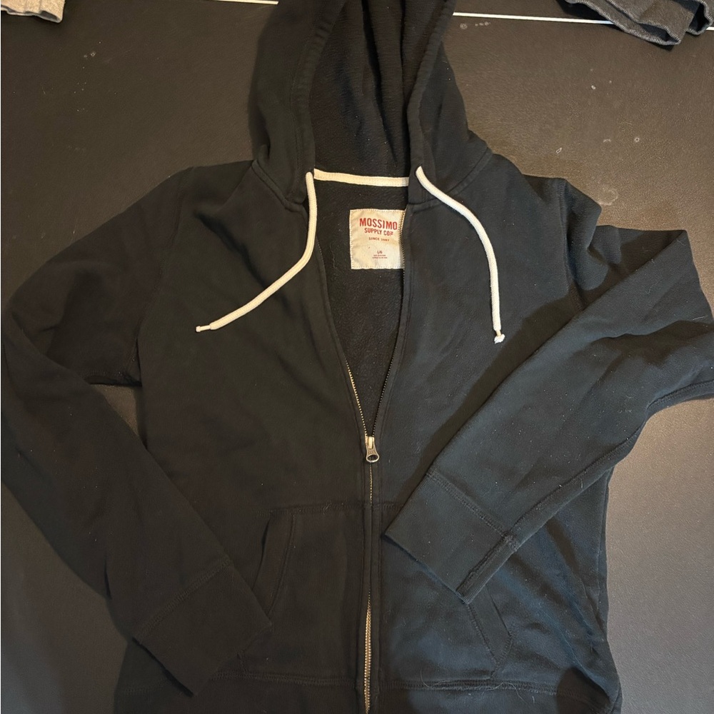Mossimo Black Zip-Up Hoodie